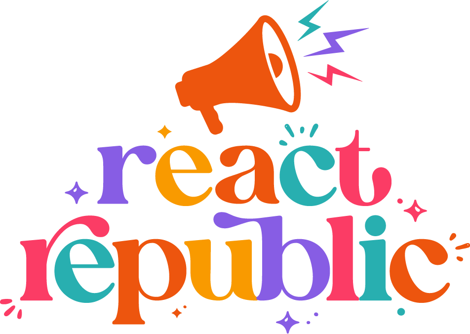 React Republic logo with stylized icon and wordmark