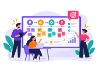 Strategy Intensive Flat Illustration
